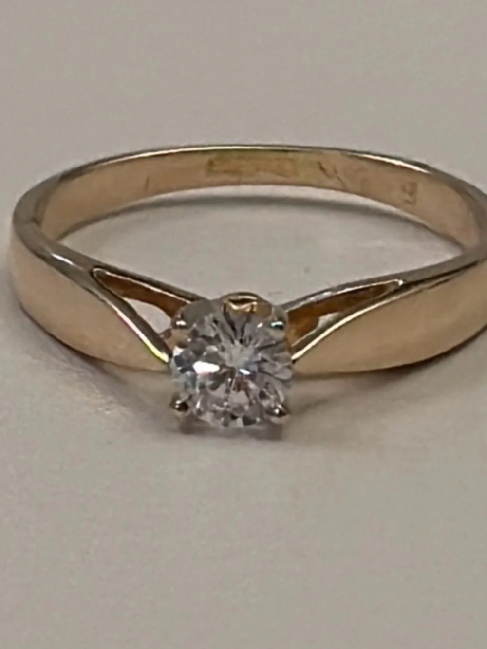 🌟6XHP🌟Ladies 0.28 Real Diamond ring. Ring Size 5 weighing 1.77 grams - Picture 9 of 13